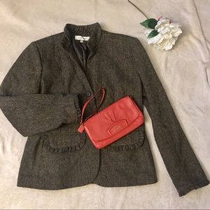 Brown tweed blazer